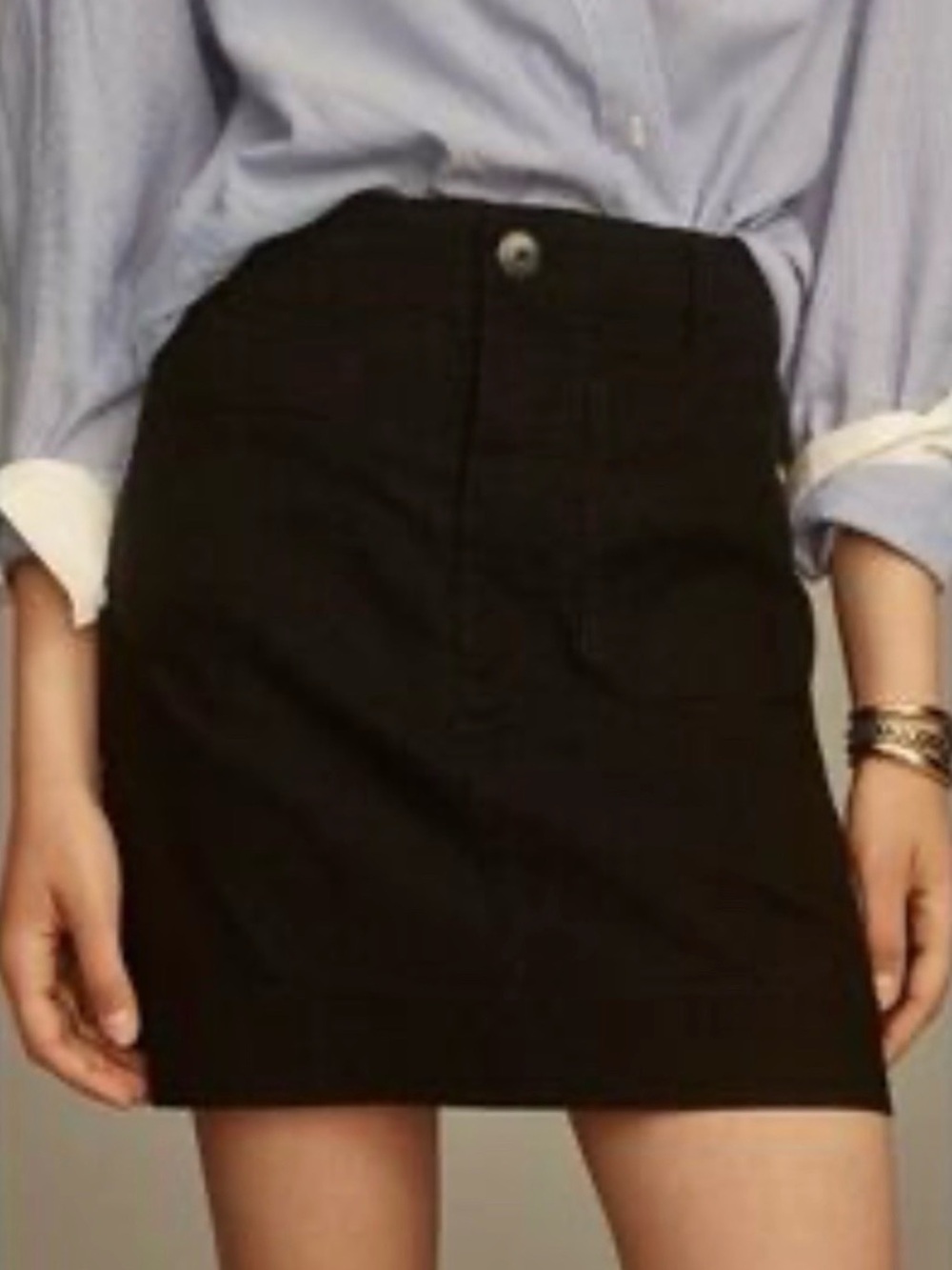 Anthropologie x Maeve Black Mini Skirt